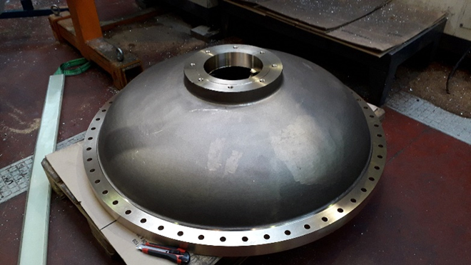 FOND BOMBÉ EN CUPRO-ALUMINIUM